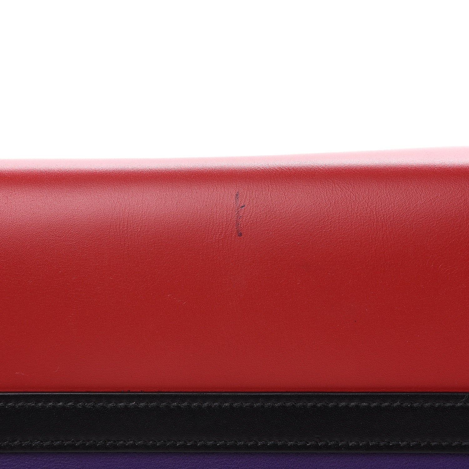 Prada City Calfskin Medium Colorblock Bibliothèque Tote Fuoco Viola Black 7 of 11
