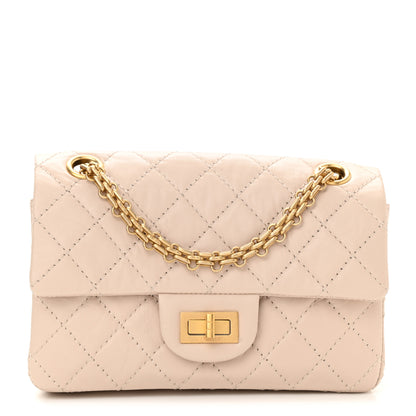 Chanel Aged Calfskin Quilted 2.55 Reissue Mini Flap Light Beige 1 of 10