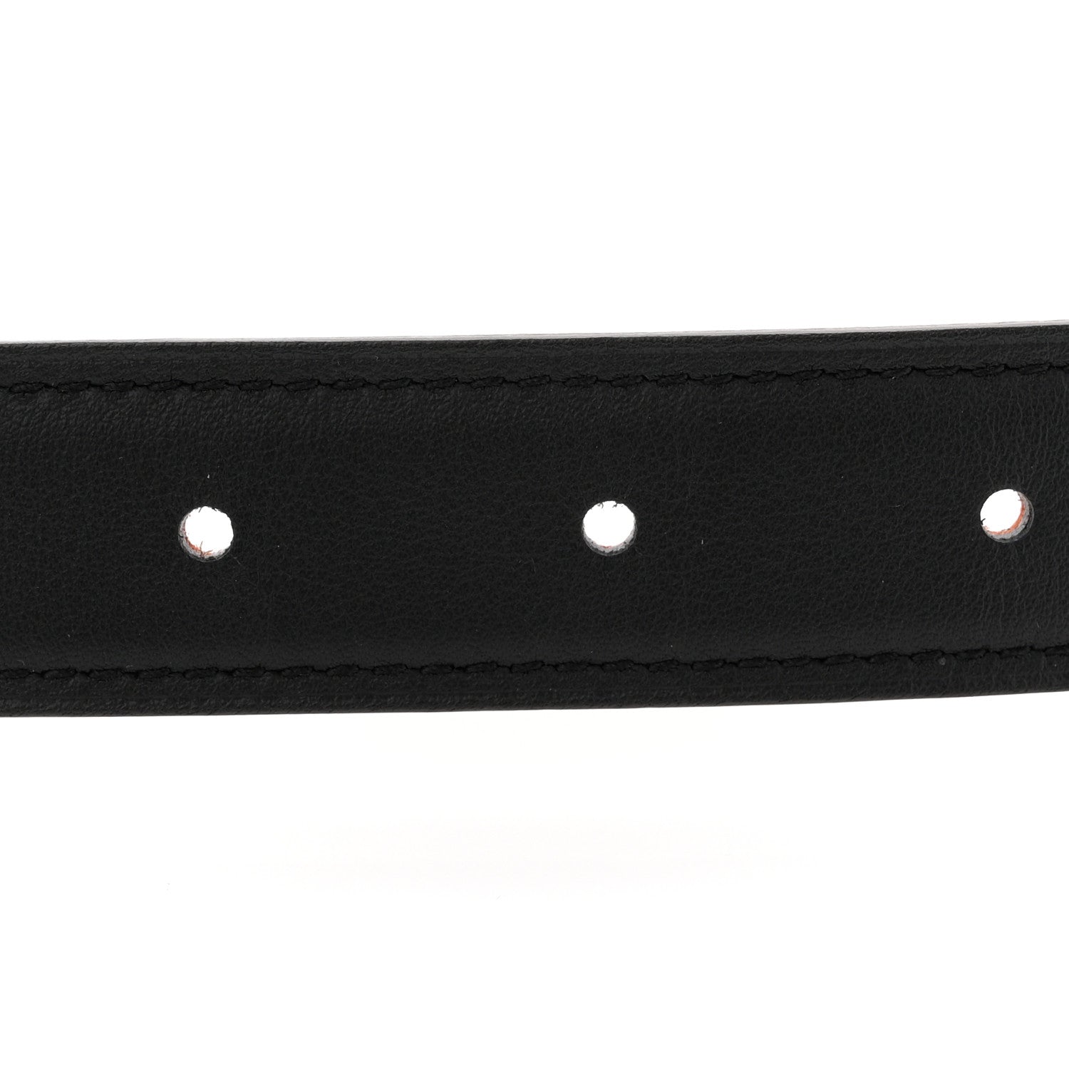 Hermes Swift Epsom 32mm H Belt 90 36 Orange Black 3 of 7