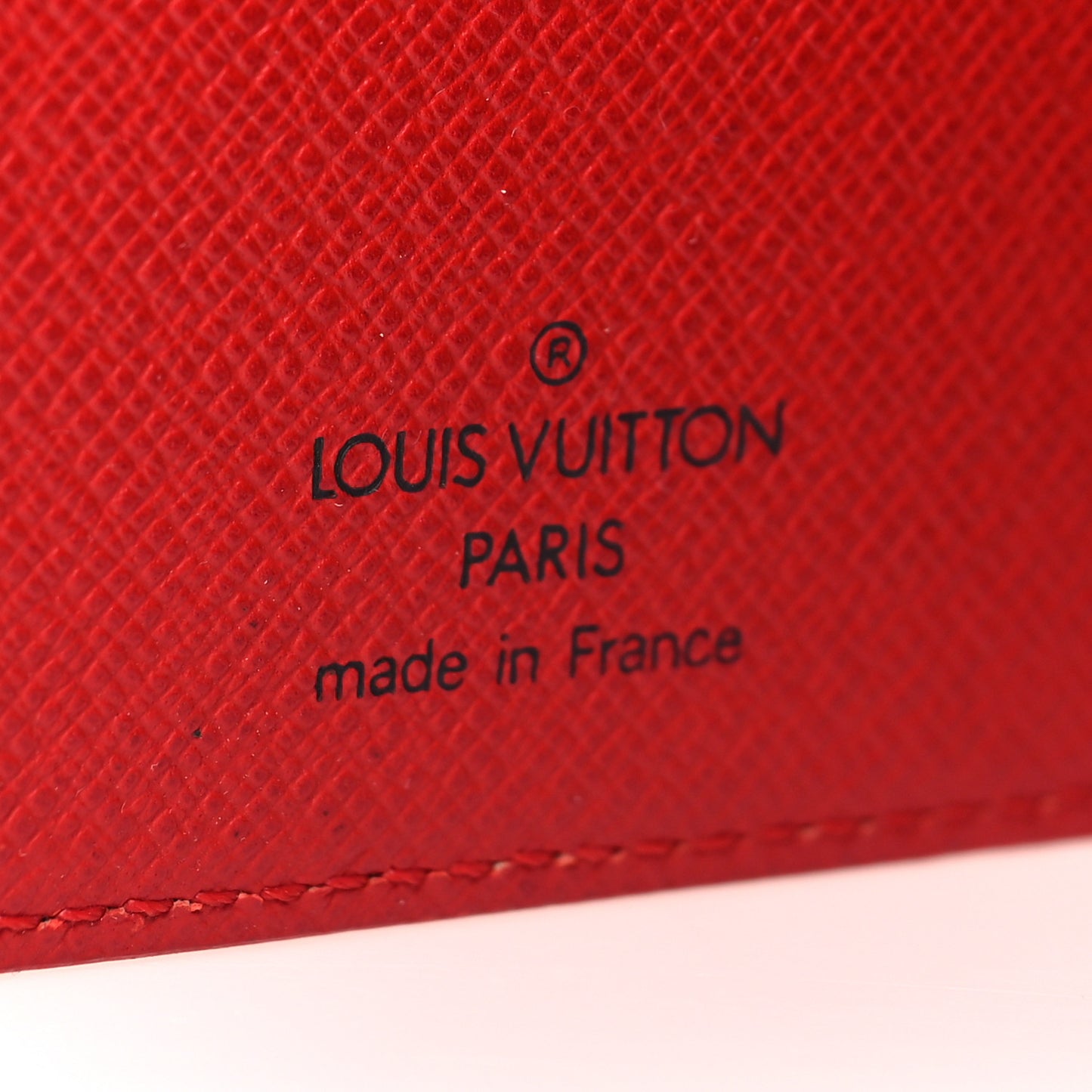 Epi Medium Ring Agenda Cover Rouge
