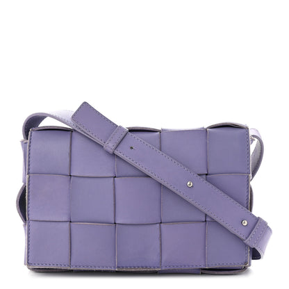 Bottega Veneta Lambskin Intreccio Cassette Crossbody Bag Wisteria 1 of 13