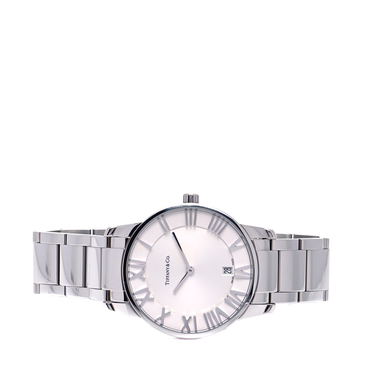 Stainless Steel 37mm Atlas 2-Hand Quartz Watch