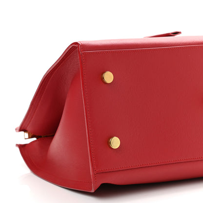 Saint Laurent Calfskin Small Monogram Cabas Lipstick Red 9 of 10