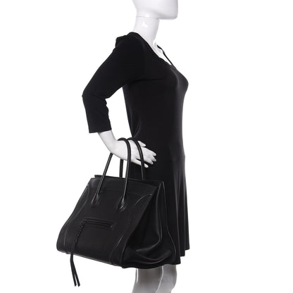 Celine Supple Calfskin Large Phantom Luggage Black 2 of 10