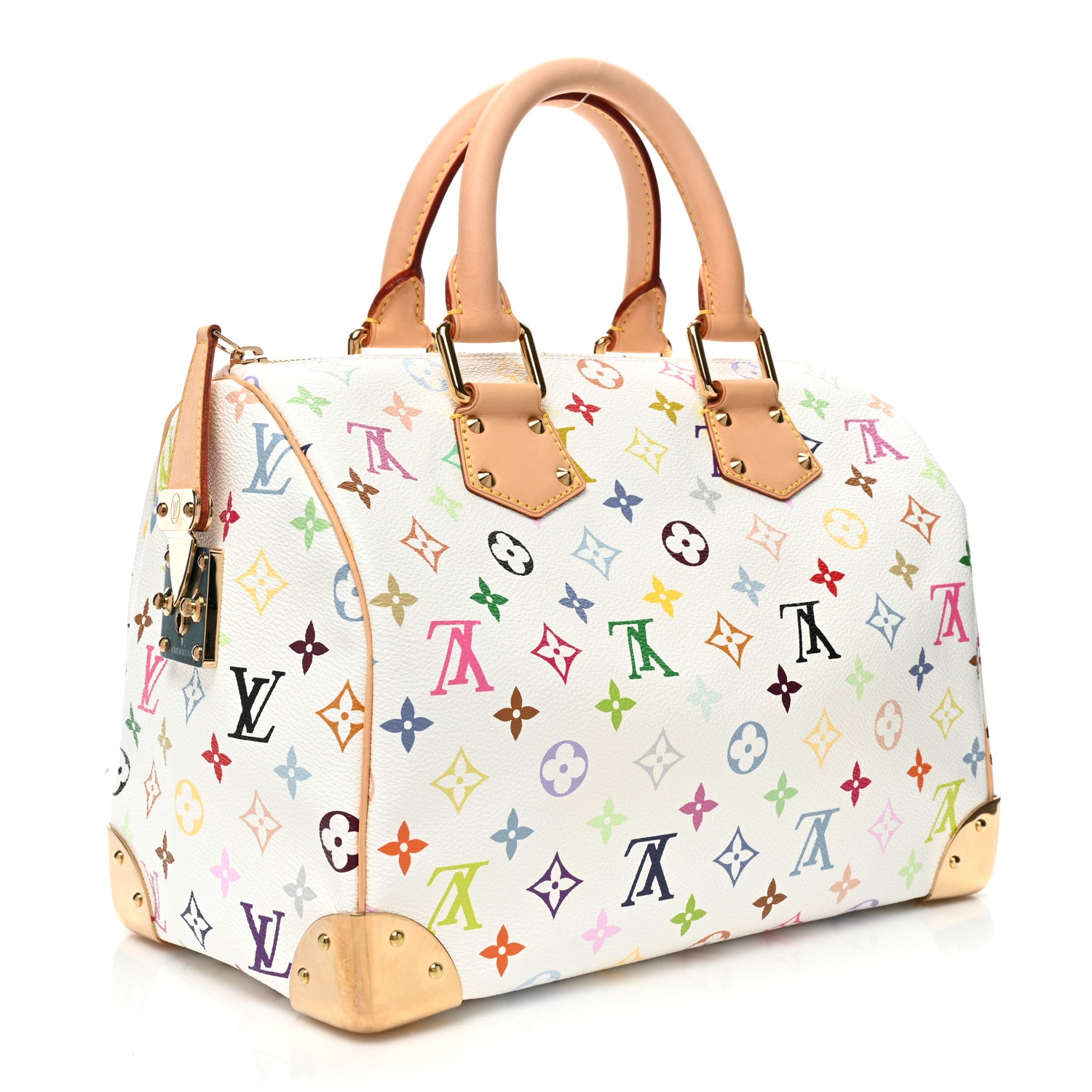 Louis Vuitton Monogram Multicolor Speedy 30 White 3 of 8
