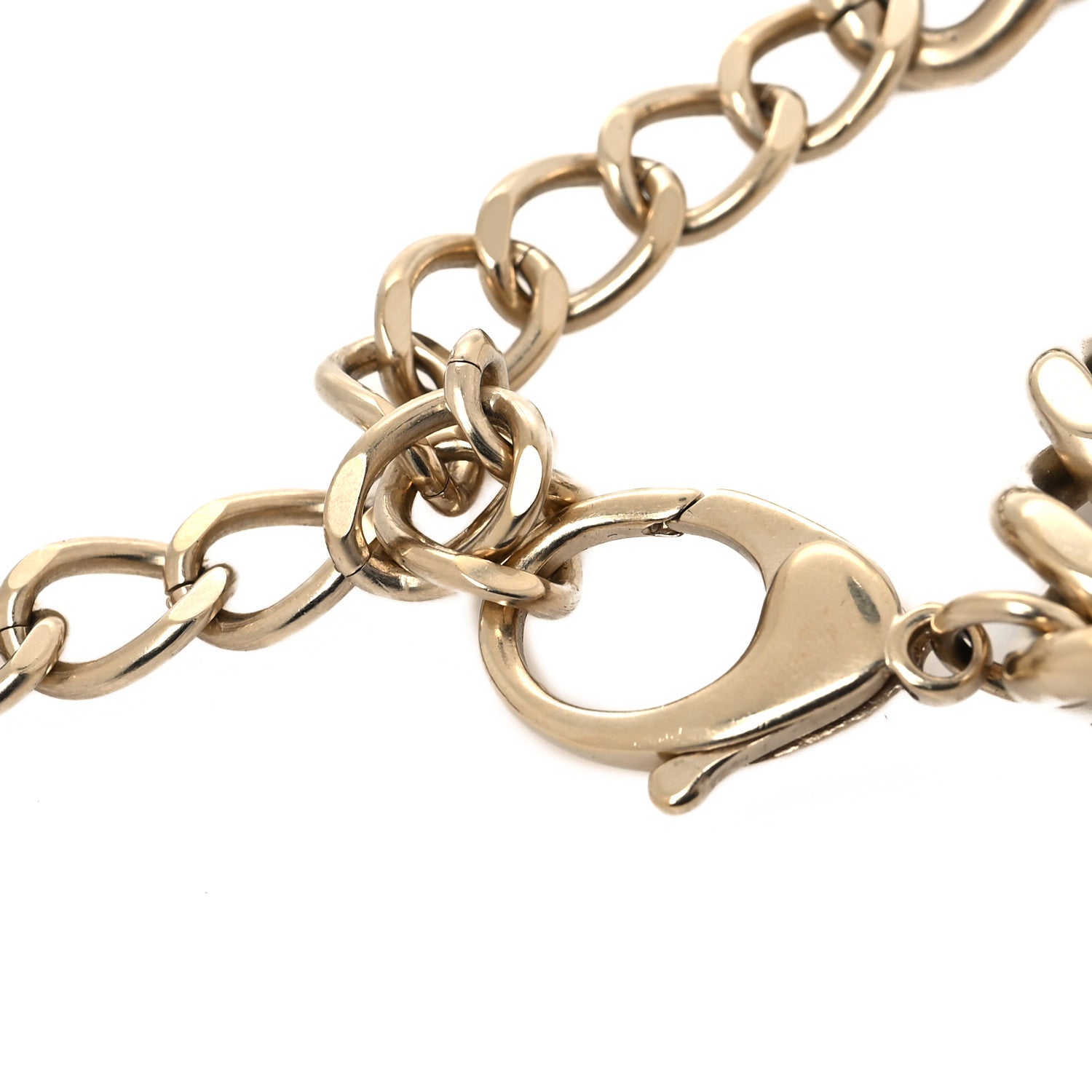 Chanel Tweed CC Oversized Padlock Chain Belt Pink Gold 3 of 4