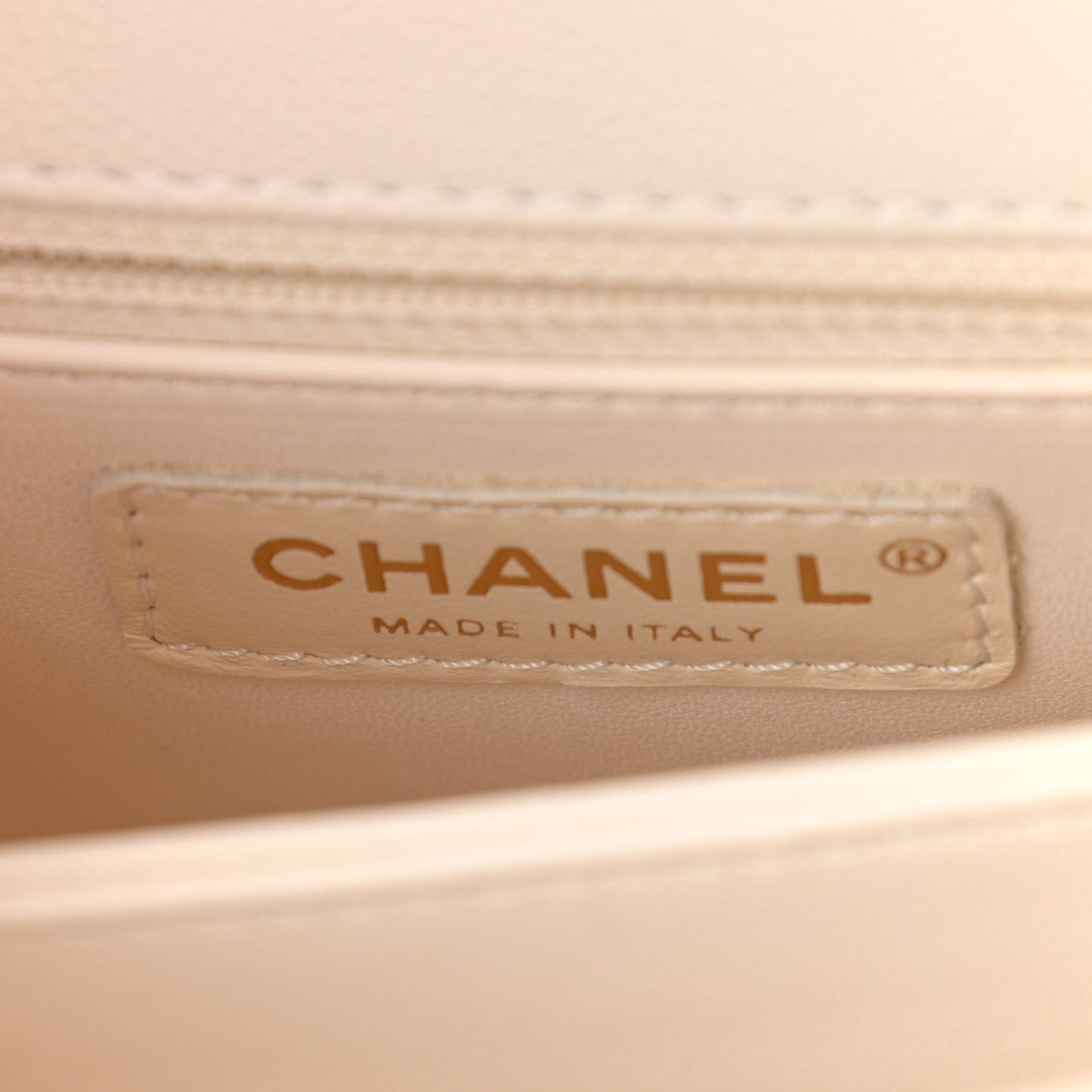 Caviar Quilted Mini Coco Handle Flap White