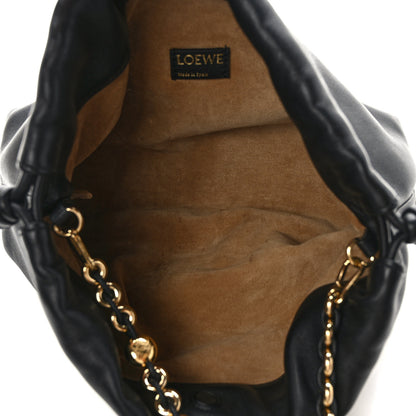 Loewe Mellow Nappa Donut Chain Flamenco Knot Clutch Black 5 of 8