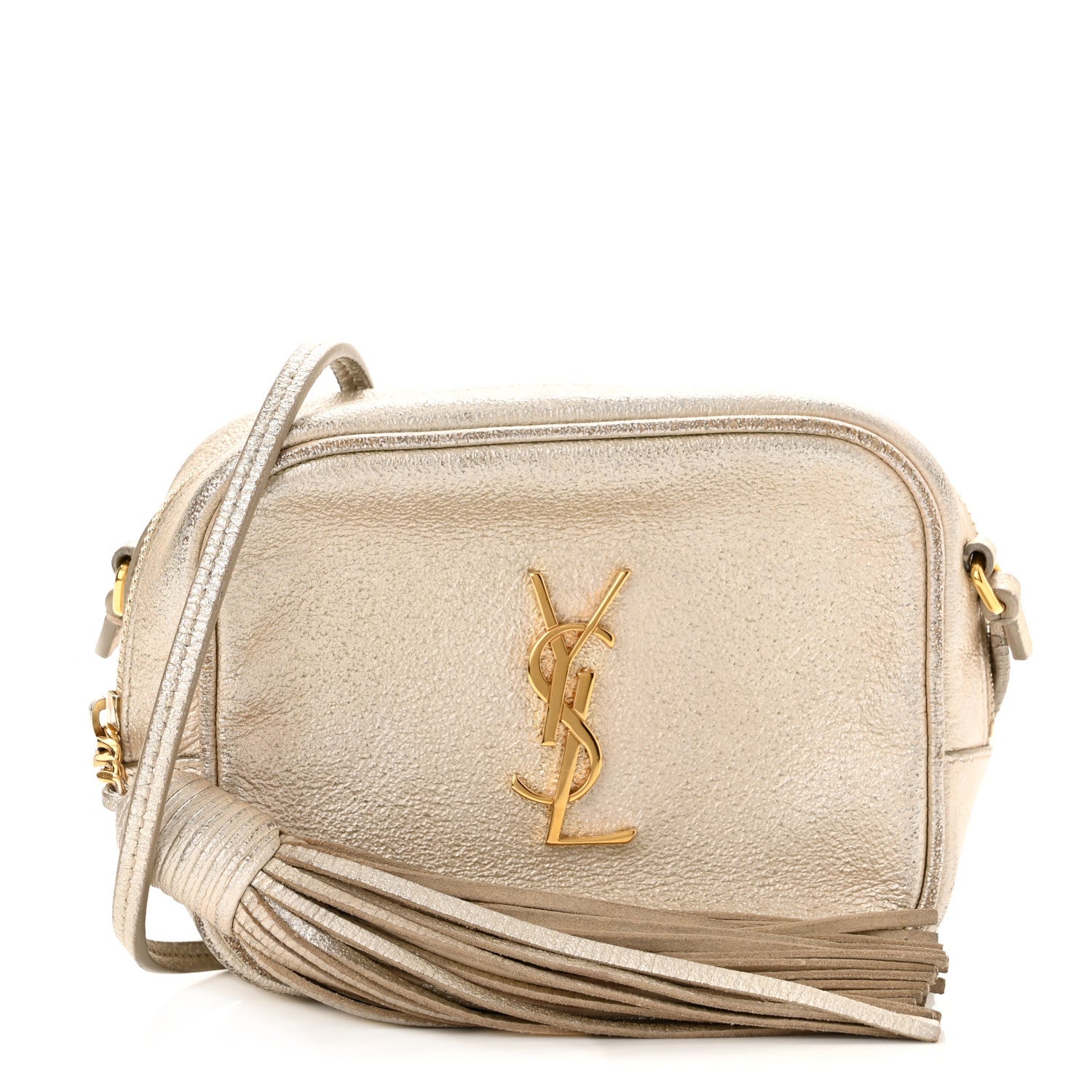 Saint Laurent Metallic Calfskin Monogram Blogger Bag Gold 1 of 13