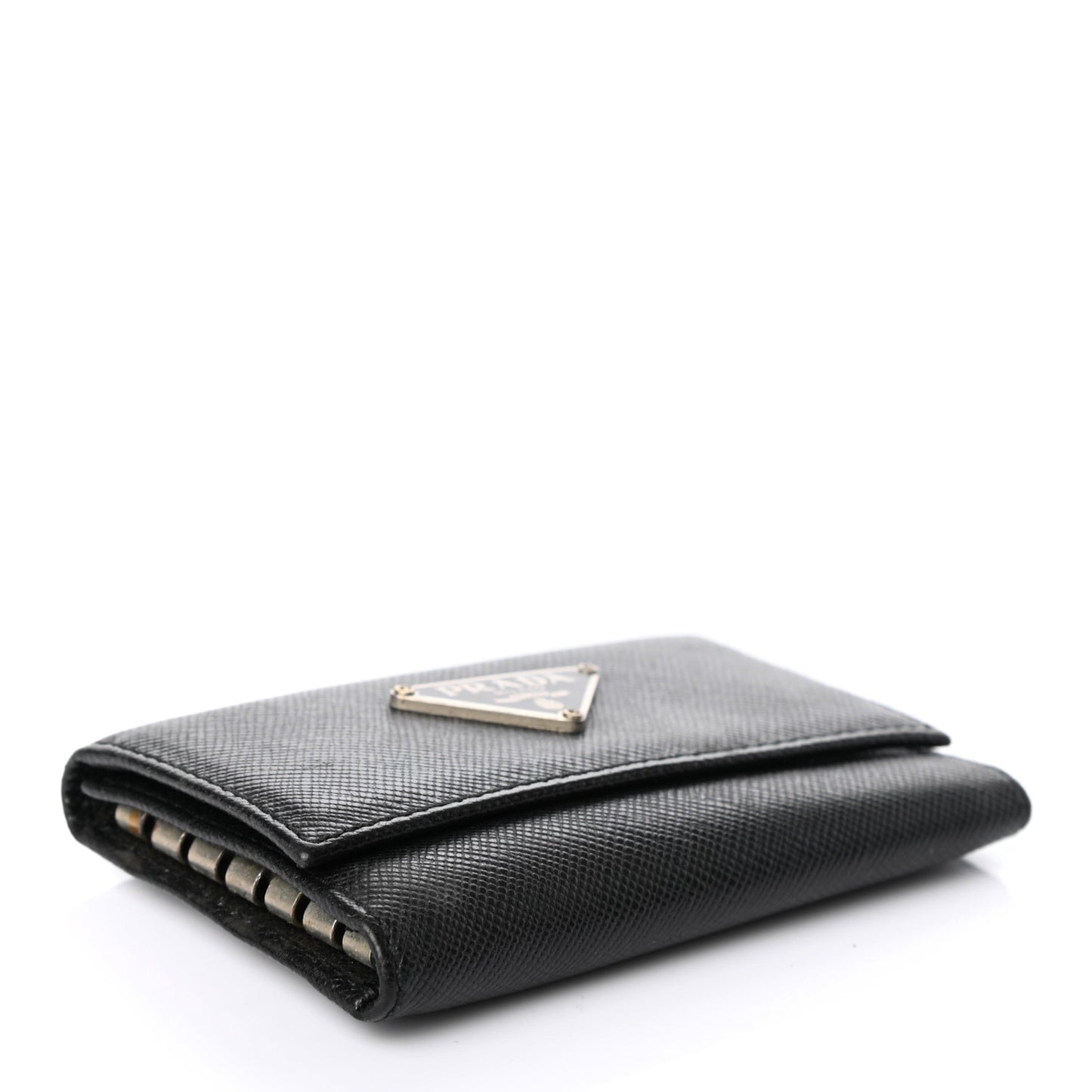 Saffiano Metal 6 Key Holder Black
