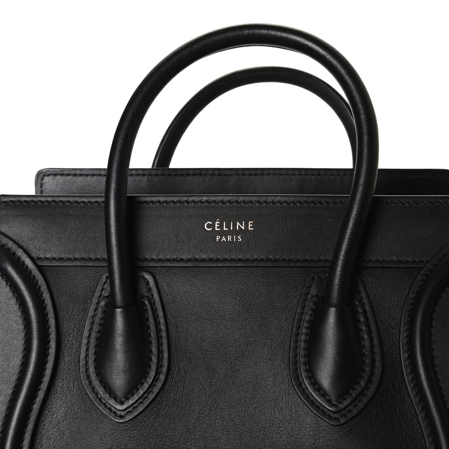 Celine Smooth Calfskin Nano Luggage Black 7 of 11