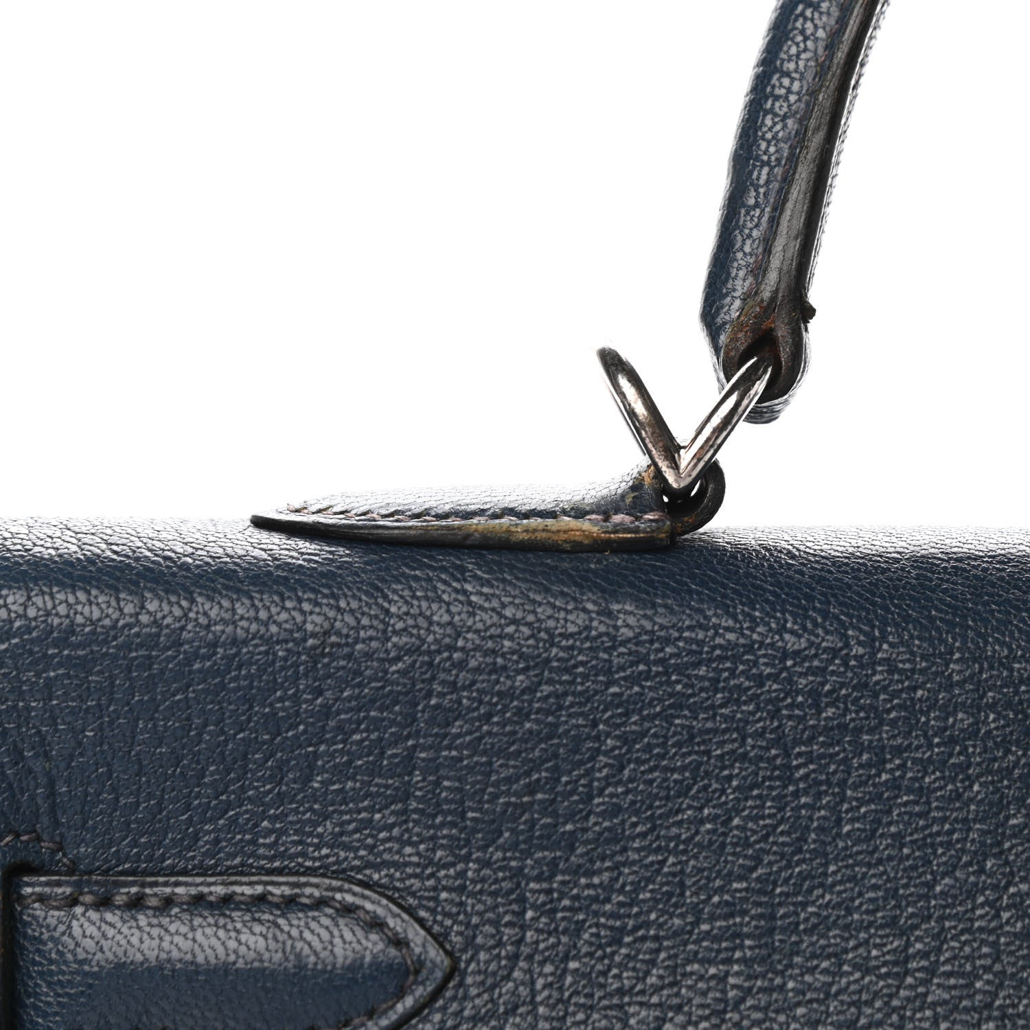 Hermes Chevre De Coromandel Kelly Retourne 35 Bleu De Prusse 33 of 41