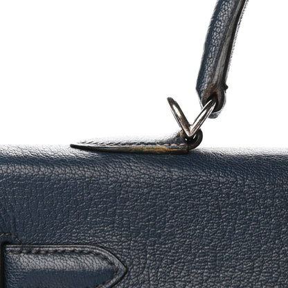 Hermes Chevre De Coromandel Kelly Retourne 35 Bleu De Prusse 33 of 41