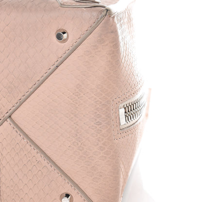 Balenciaga Python Papier A5 Zip Around Tote Old Rose 19 of 22