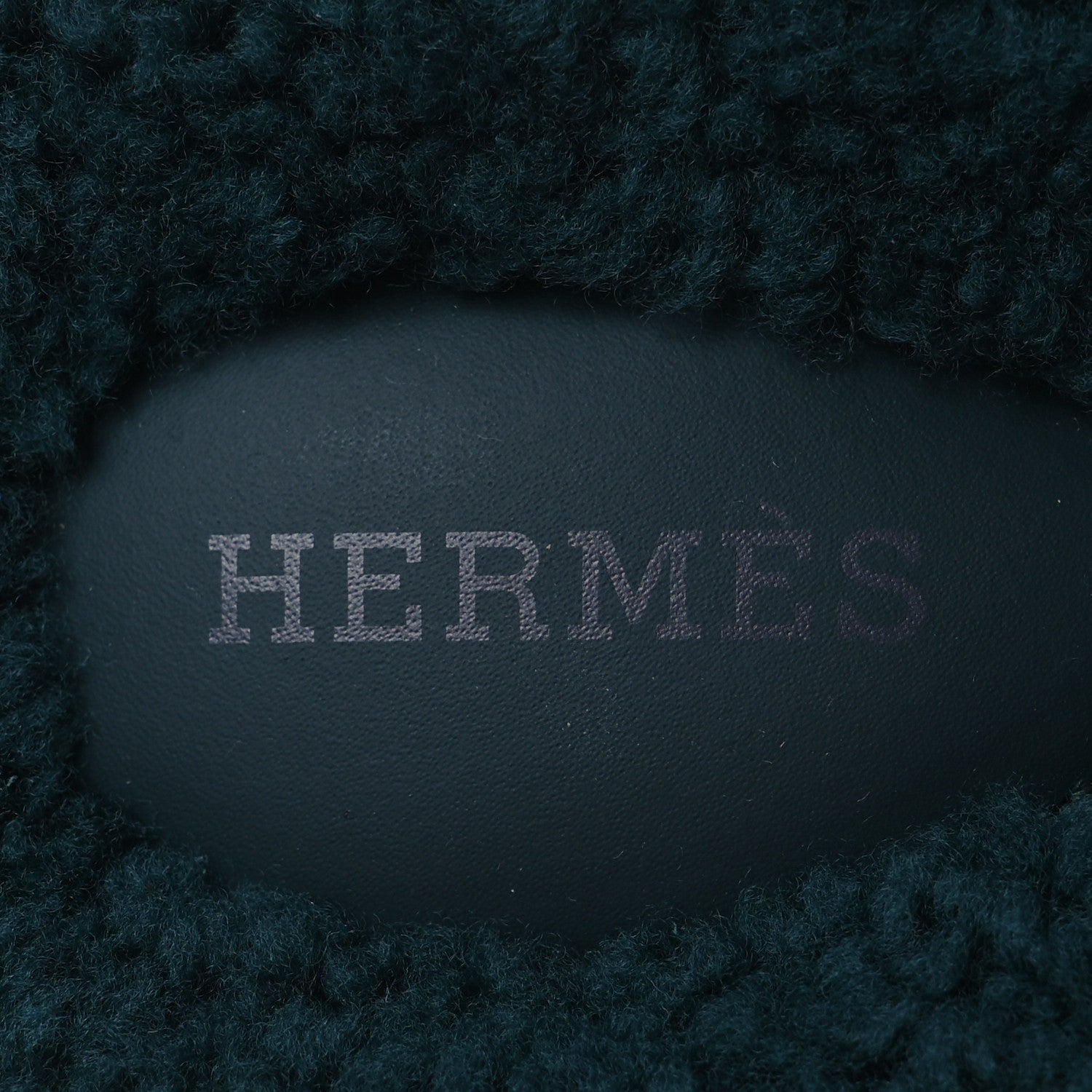 Hermes Woolskin Womens Chypre Sandals 37 Vert Anglais 9 of 12