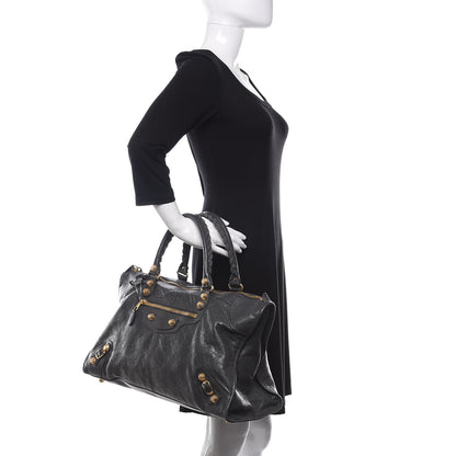 Balenciaga Agneau Giant 12 Gold Hardware Work Gris Fossile 2 of 10