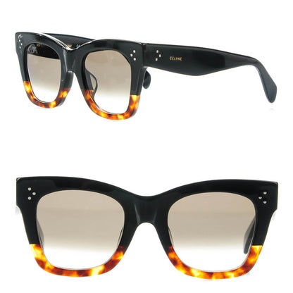 Celine Catherine Sunglasses CL 41098/F/S Black Havana 1 of 6