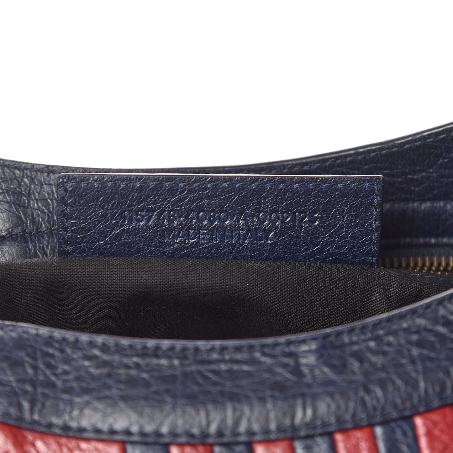Cuir Arena Striped Classic Hardware City Bleu Nuit Rouge