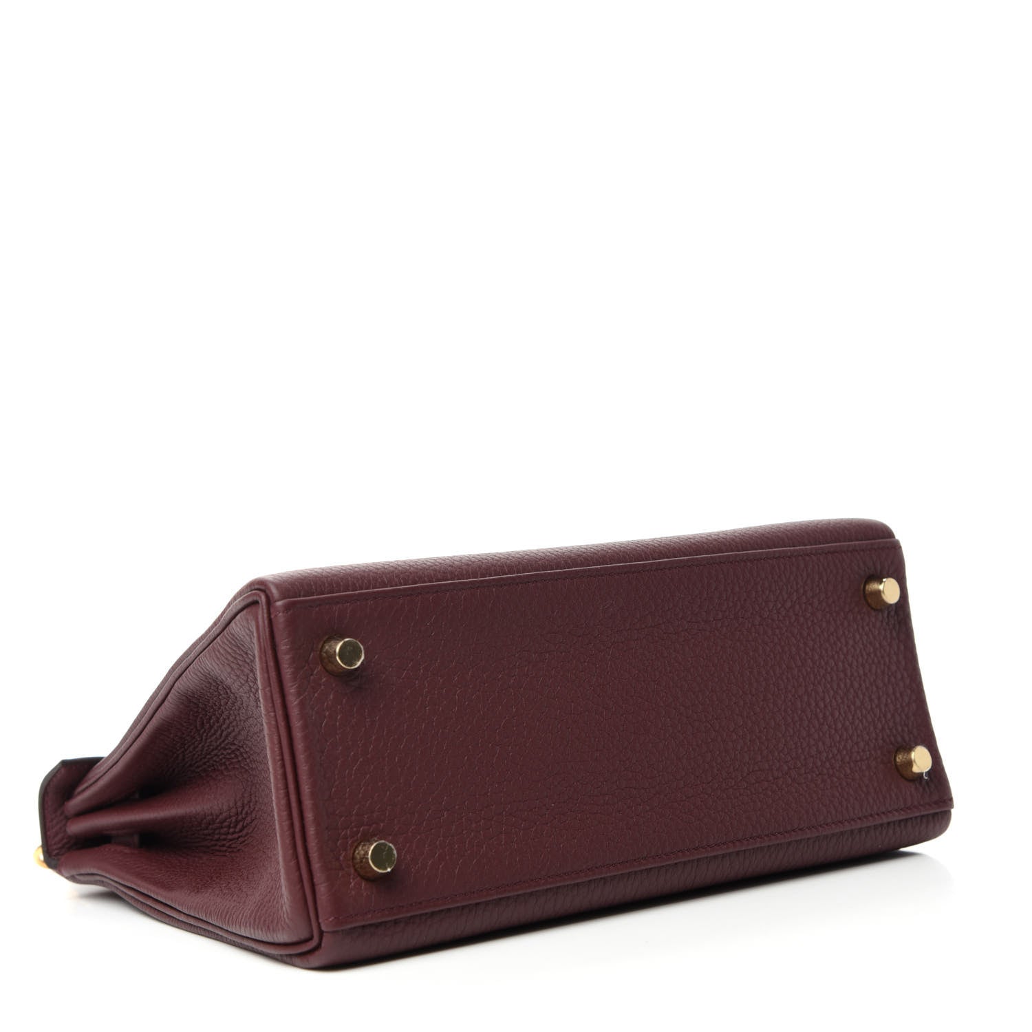Hermes Togo Kelly Retourne 25 Bordeaux 4 of 11