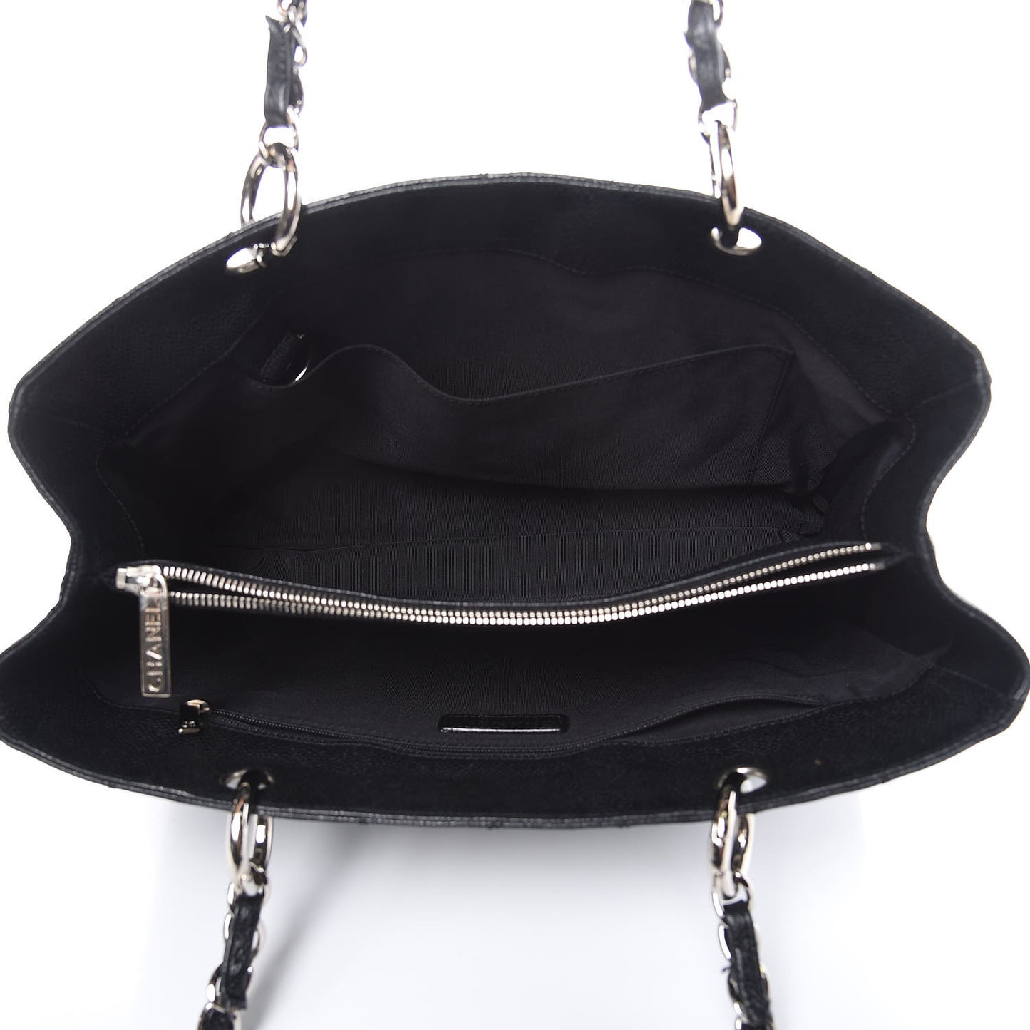 Caviar Quilted Grand Shopping Tote GST Black