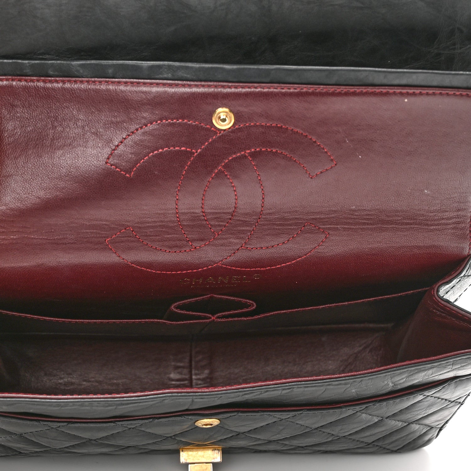Chanel Aged Calfskin Quilted 2.55 Reissue 226 Flap Black 5 of 11