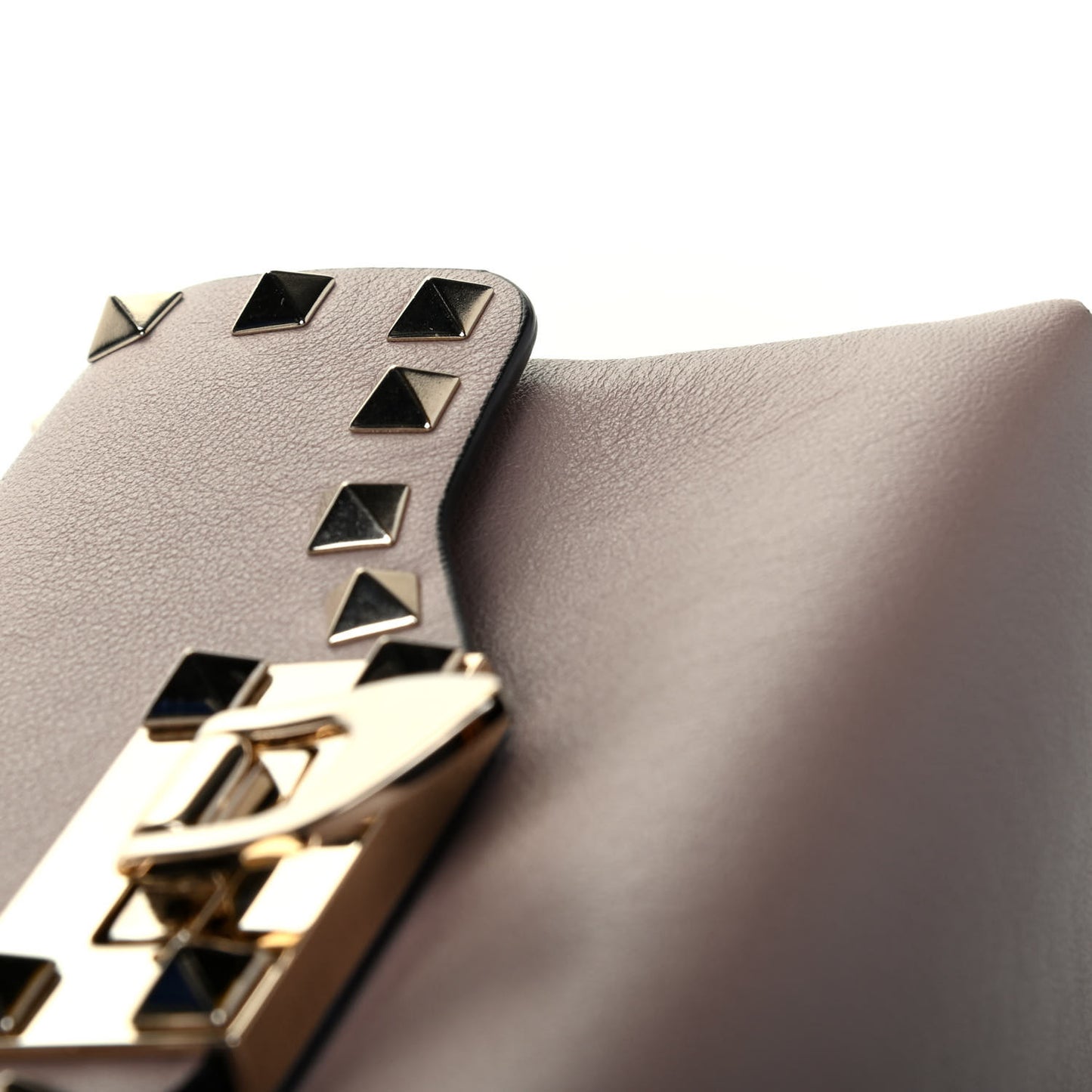 Calfskin Mini Rockstud Crossbody Bag Poudre