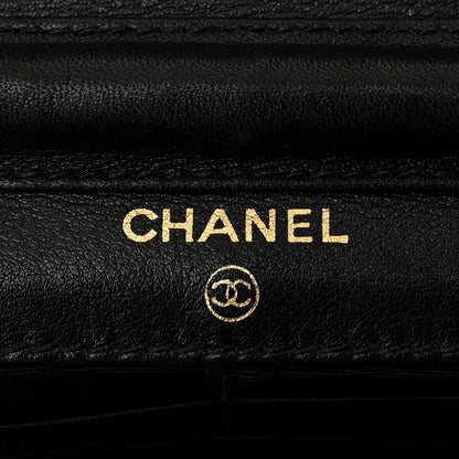 Chanel Caviar Timeless CC Wallet on Chain WOC Black 6 of 12