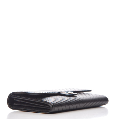 Chanel Caviar Chevron Quilted Large Flap Wallet Black 4 of 8