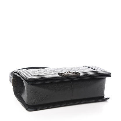 Chanel Caviar Quilted Medium Boy Flap Black 3 of 12