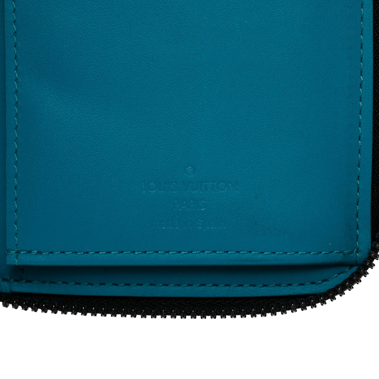 Louis Vuitton Taurillon Monogram Zippy Vertical Wallet Turquoise 6 of 8