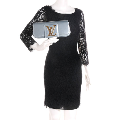 Louis Vuitton Patent Sobe Clutch Givre 2 of 7