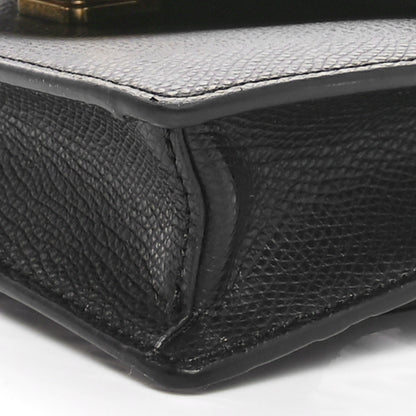 Fendi Vitello Cruise F is Fendi Bi-Color FF 1974 Embossed Envelope Belt Bag Maya Black 11 of 11