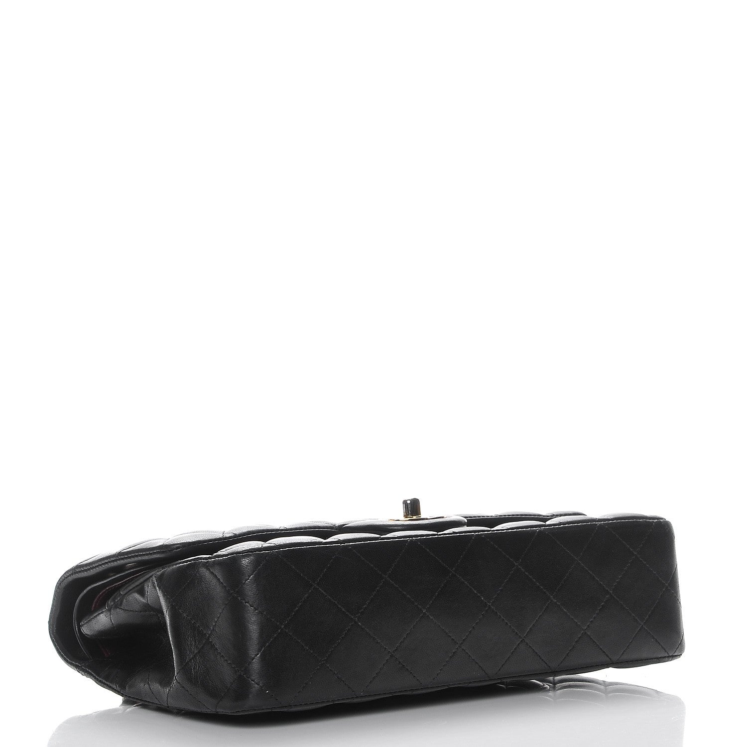 Chanel Lambskin Quilted Medium Double Flap Black 4 of 8