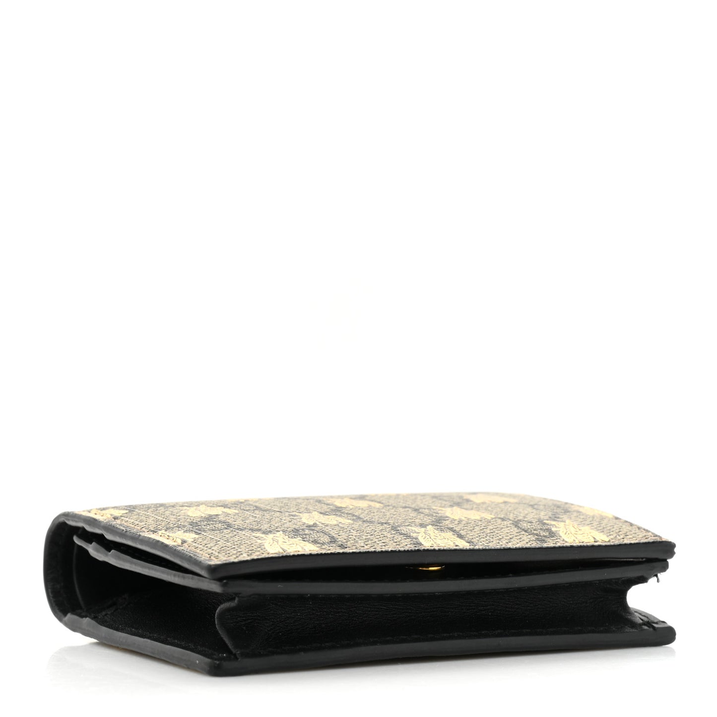 GG Supreme Monogram Bee Print Card Case