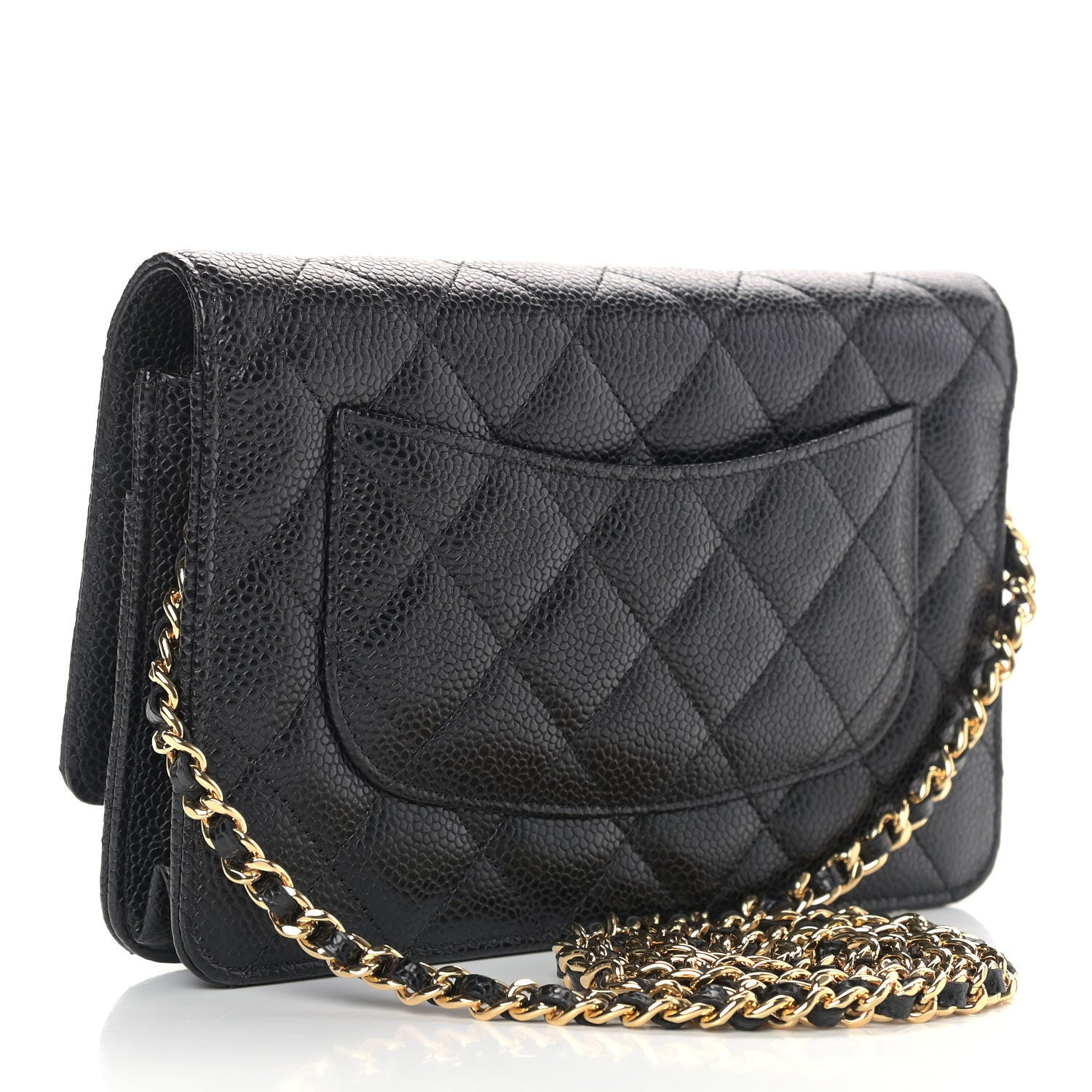 Chanel Caviar Quilted Wallet On Chain WOC Black 2 of 9