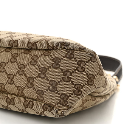 Gucci Monogram Medium New Ladies Web Hobo Dark Brown 10 of 11
