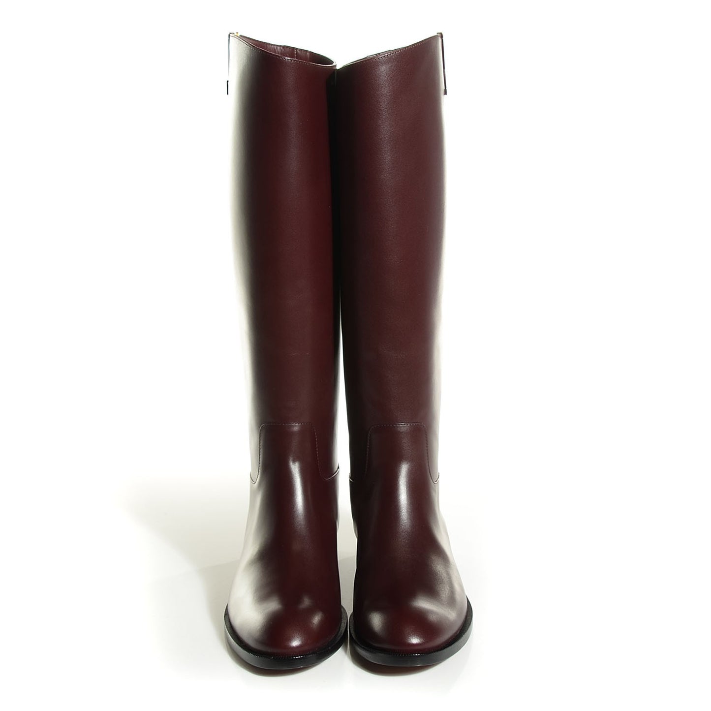 Heritage Flat High Boots 37 Bordeaux