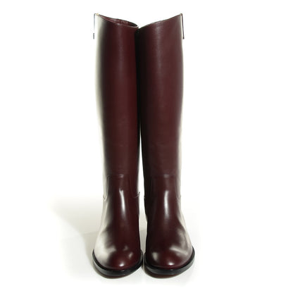 Louis Vuitton Heritage Flat High Boots 37 Bordeaux 2 of 7