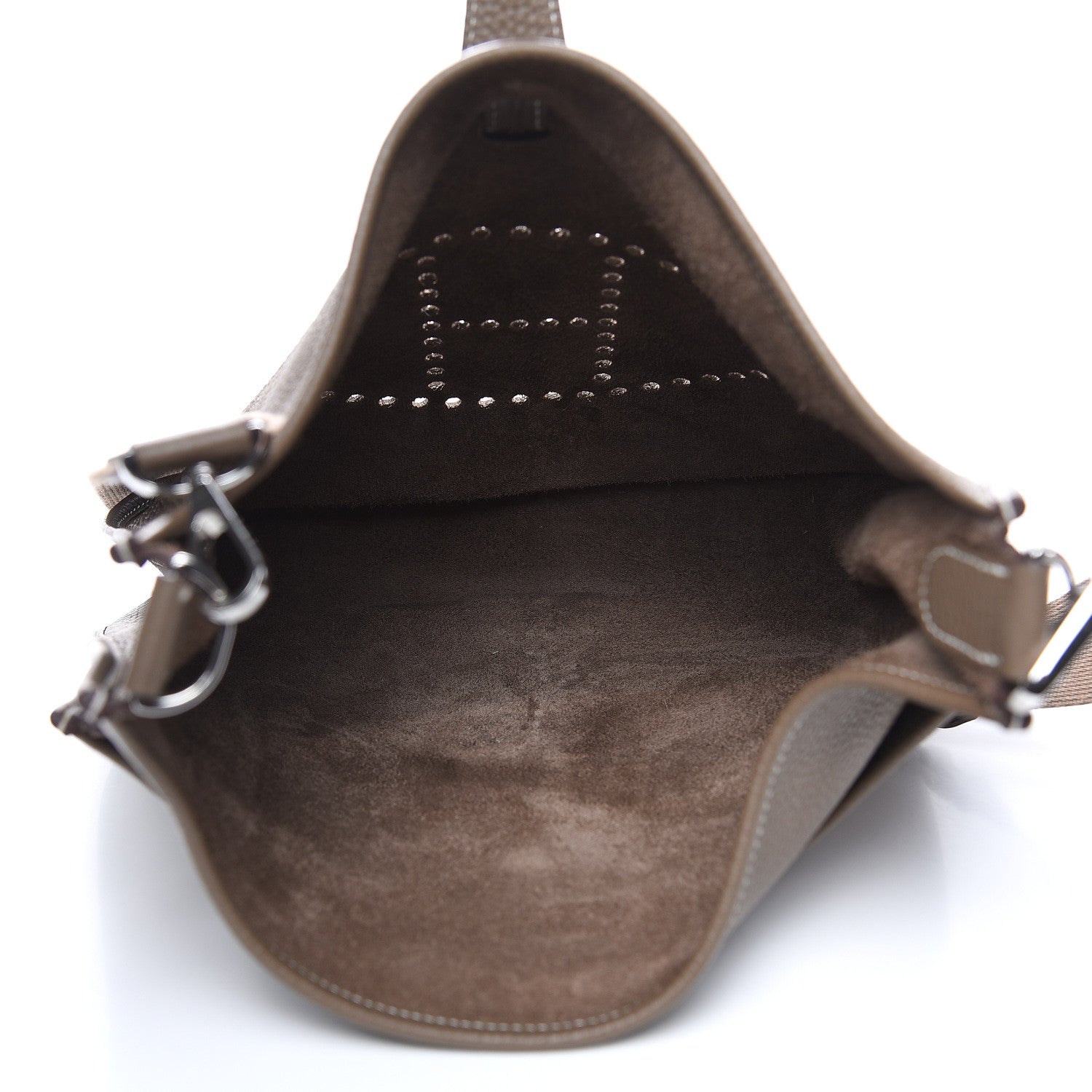 Hermes Taurillon Clemence Evelyne III GM Etoupe 5 of 13
