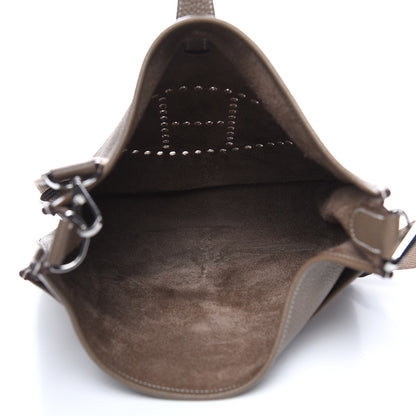 Hermes Taurillon Clemence Evelyne III GM Etoupe 5 of 13