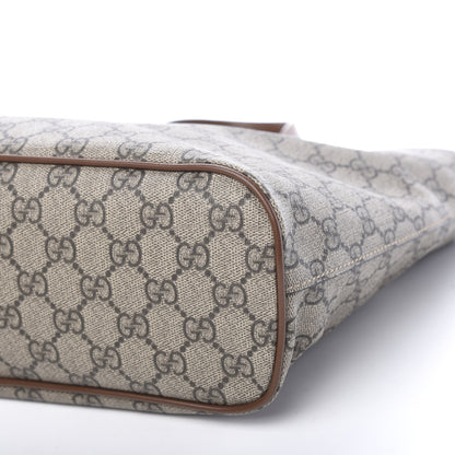 Gucci Soft GG Supreme Monogram Small Crossbody Tote Beige Cuir 8 of 9