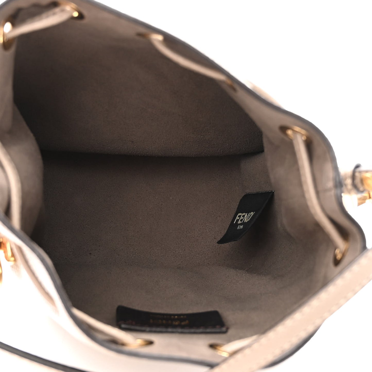 Vitello Cruise F is Fendi Mini Mon Tresor Bucket Bag Tortora