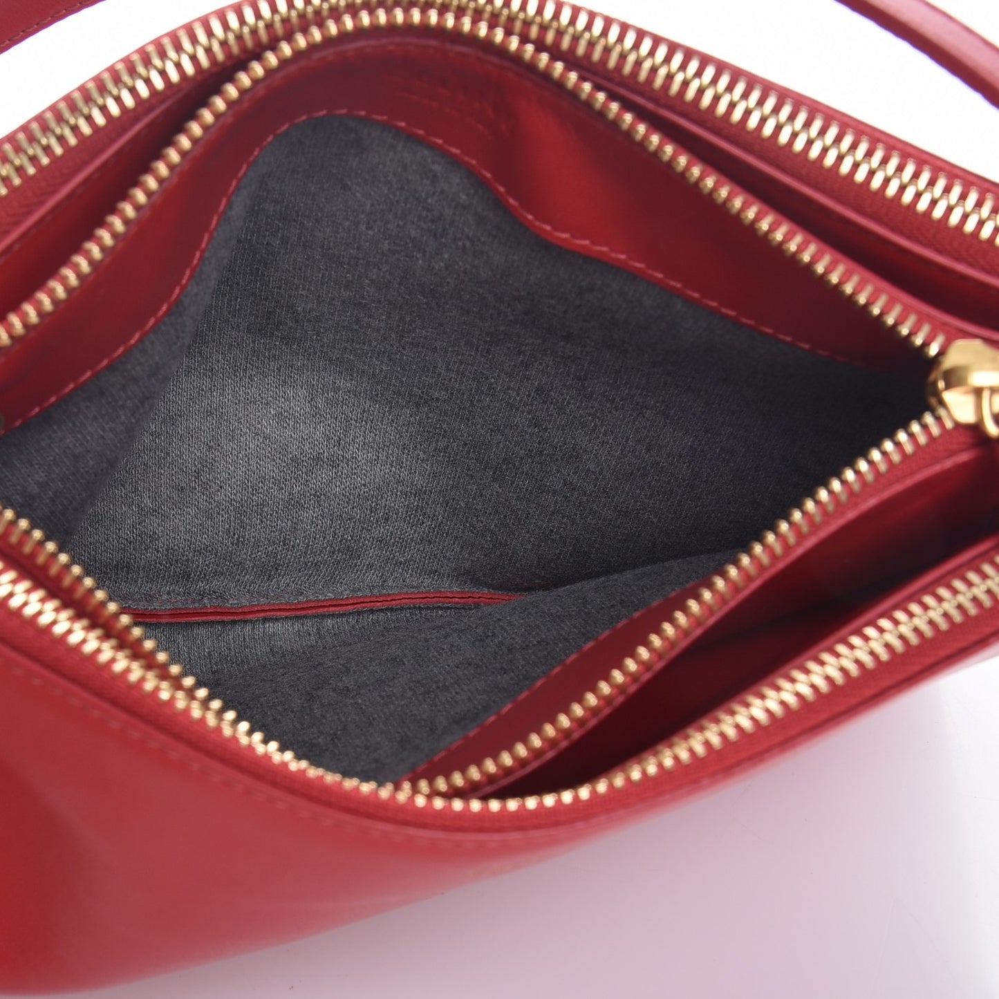 Lambskin Small Trio Crossbody Bag Red