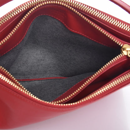 Celine Lambskin Small Trio Crossbody Bag Red 6 of 10