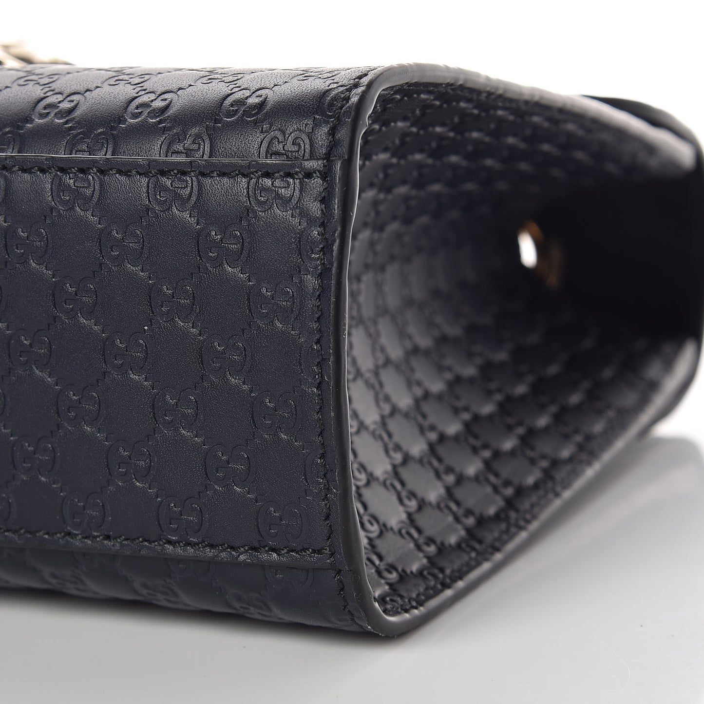 Soft Microguccissima Medium Emily Chain Shoulder Bag Blue