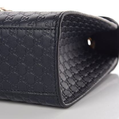 Gucci Soft Microguccissima Medium Emily Chain Shoulder Bag Blue 9 of 9