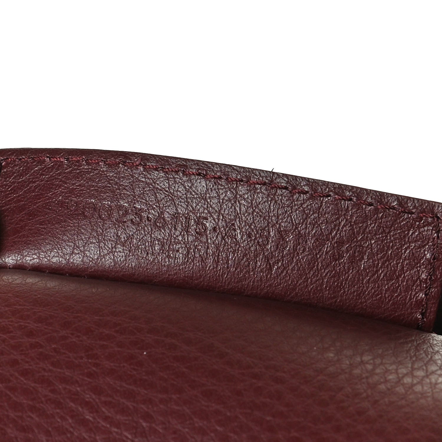 Balenciaga Calfskin Blackout Hardware Perforated Papier B4 Tote Burgundy 8 of 13