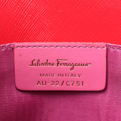 Salvatore Ferragamo Pebbled Calfskin Vara Bow Shoulder Bag Pamplona 6 of 10