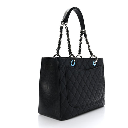 Chanel Caviar Quilted Grand Shopping Tote GST Black 3 of 9