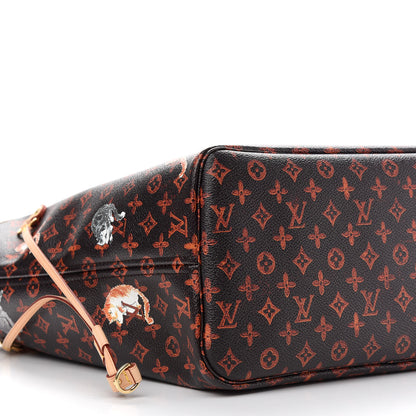 Louis Vuitton Catogram Neverfull MM Marron 9 of 10